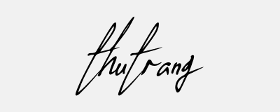 Chữ ký Thu Trang lạ