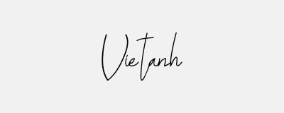 Mẫu Chữ Ký Tên Việt Anh đơn giản