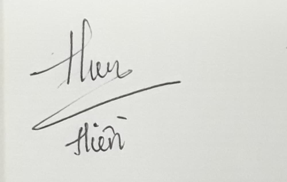 Chữ ký tay tên Hiền
