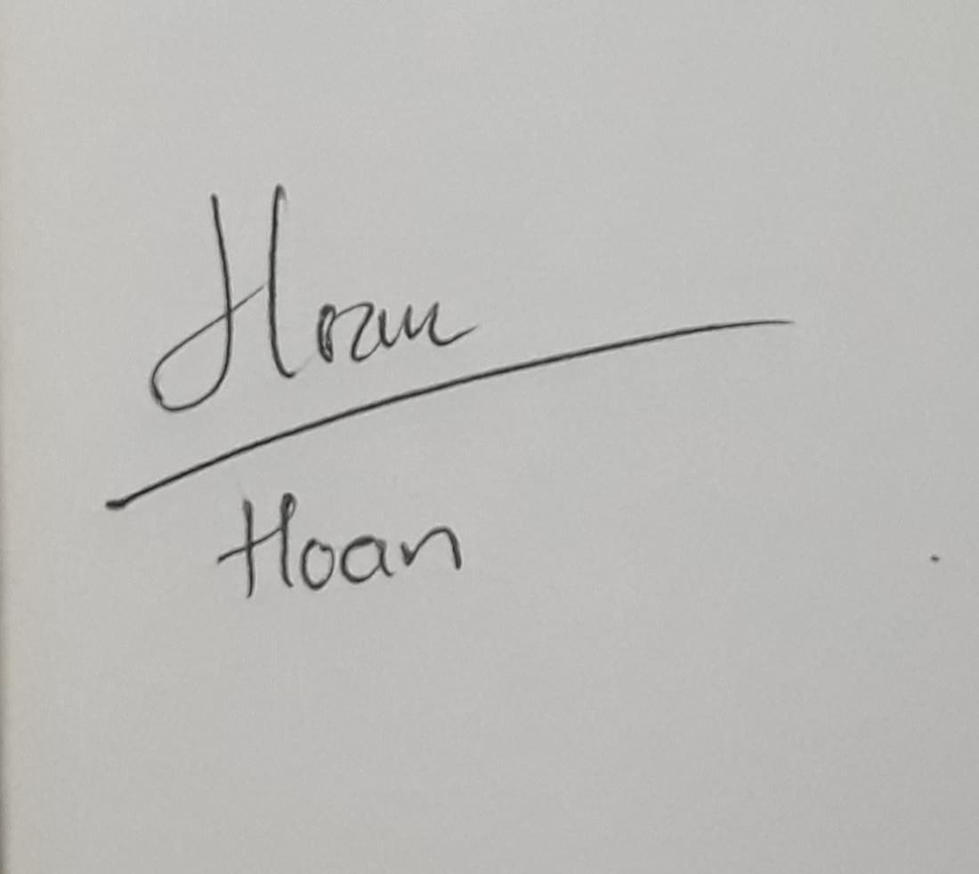 Chữ ký tay tên Hoan