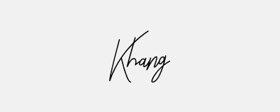 Mẫu Chữ Ký Tên Khang