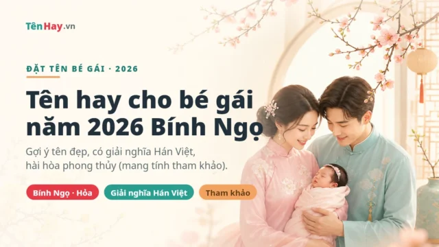 Đặt tên cho con gái năm 2026 Bính Ngọ theo phong thủy