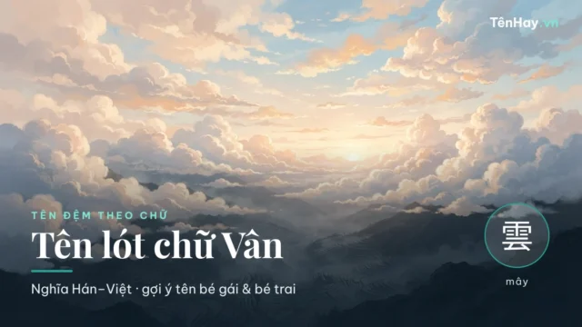 Tên lót chữ Vân: gợi ý tên bé gái, bé trai & nghĩa chữ Vân